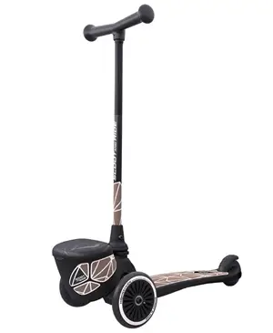 Scoot and Ride - Løbehjul - Highway Kick 2  Lifestyle, Brunt, Brown Lines